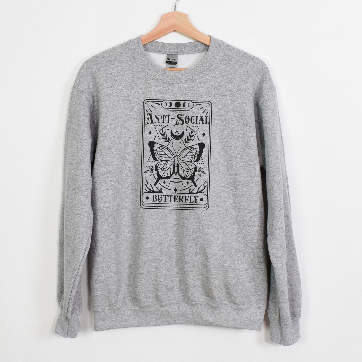 "Anti-Social Butterfly" Tarot Sweatshirt