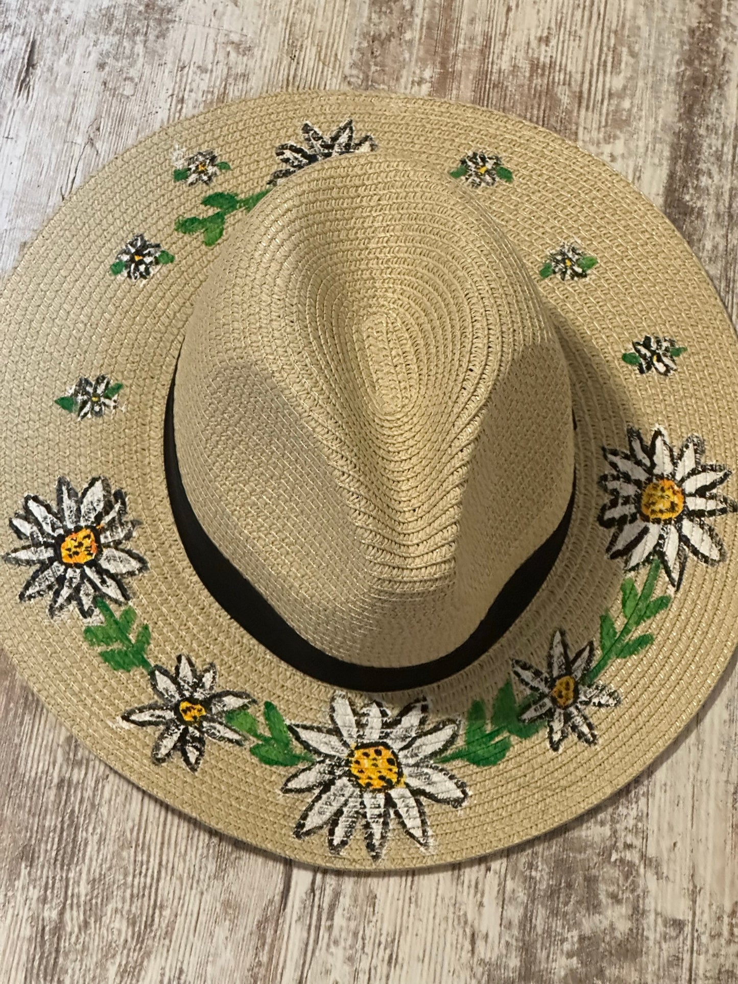 Daisies Painted Beach Fedora