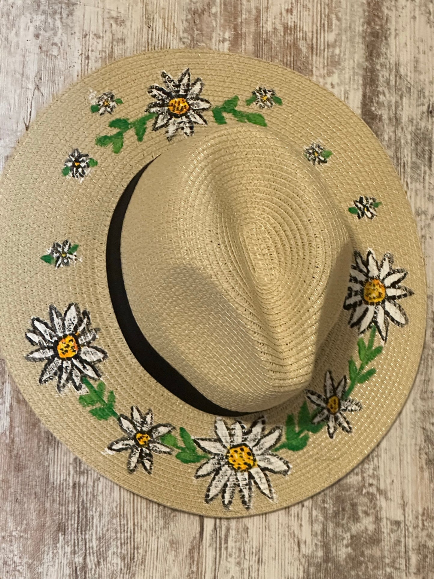 Daisies Painted Beach Fedora