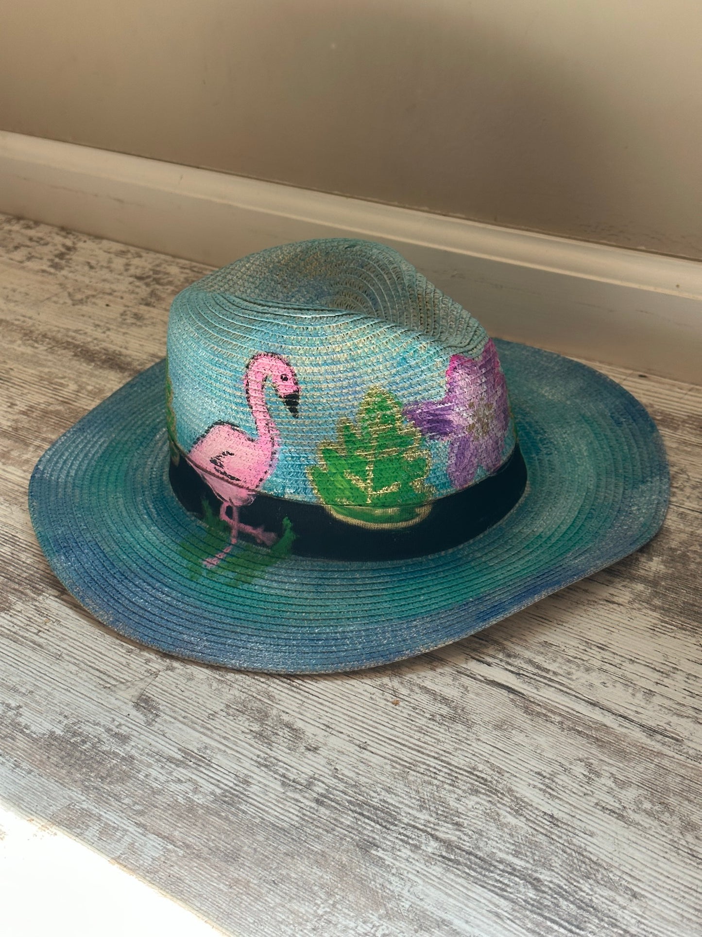 Flamingo Painted Beach Fedora