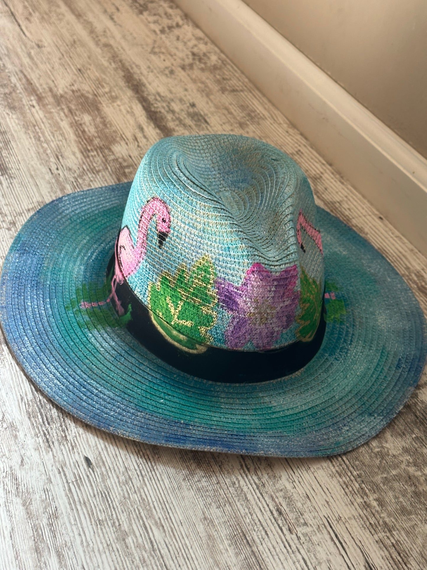 Flamingo Painted Beach Fedora