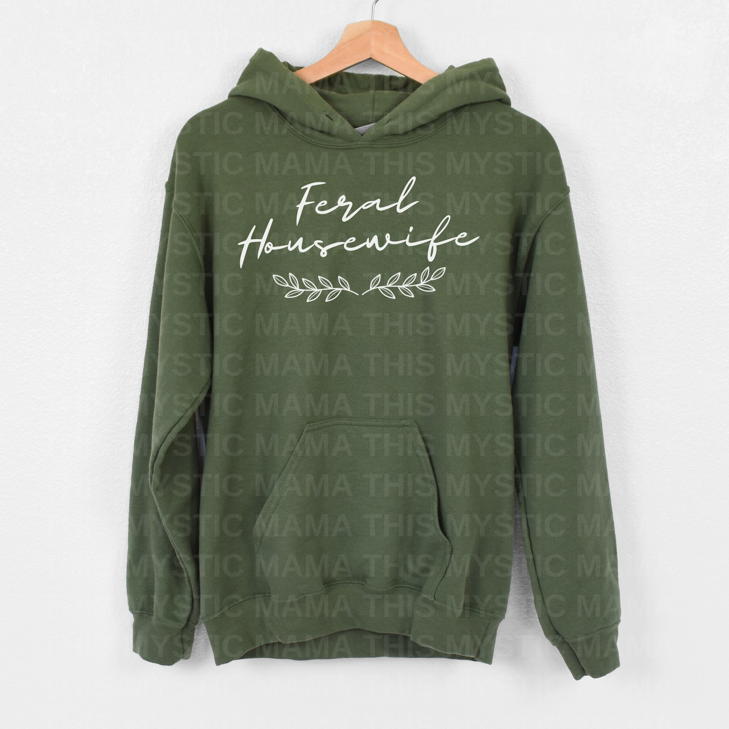 "Feral Housewife" Branches Hoodie