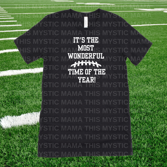 "The Most Wonderful Time of Year" Football Laces Tee