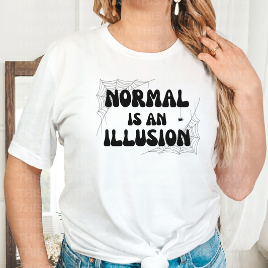 "Normal is an Illusion" Gothic Tee