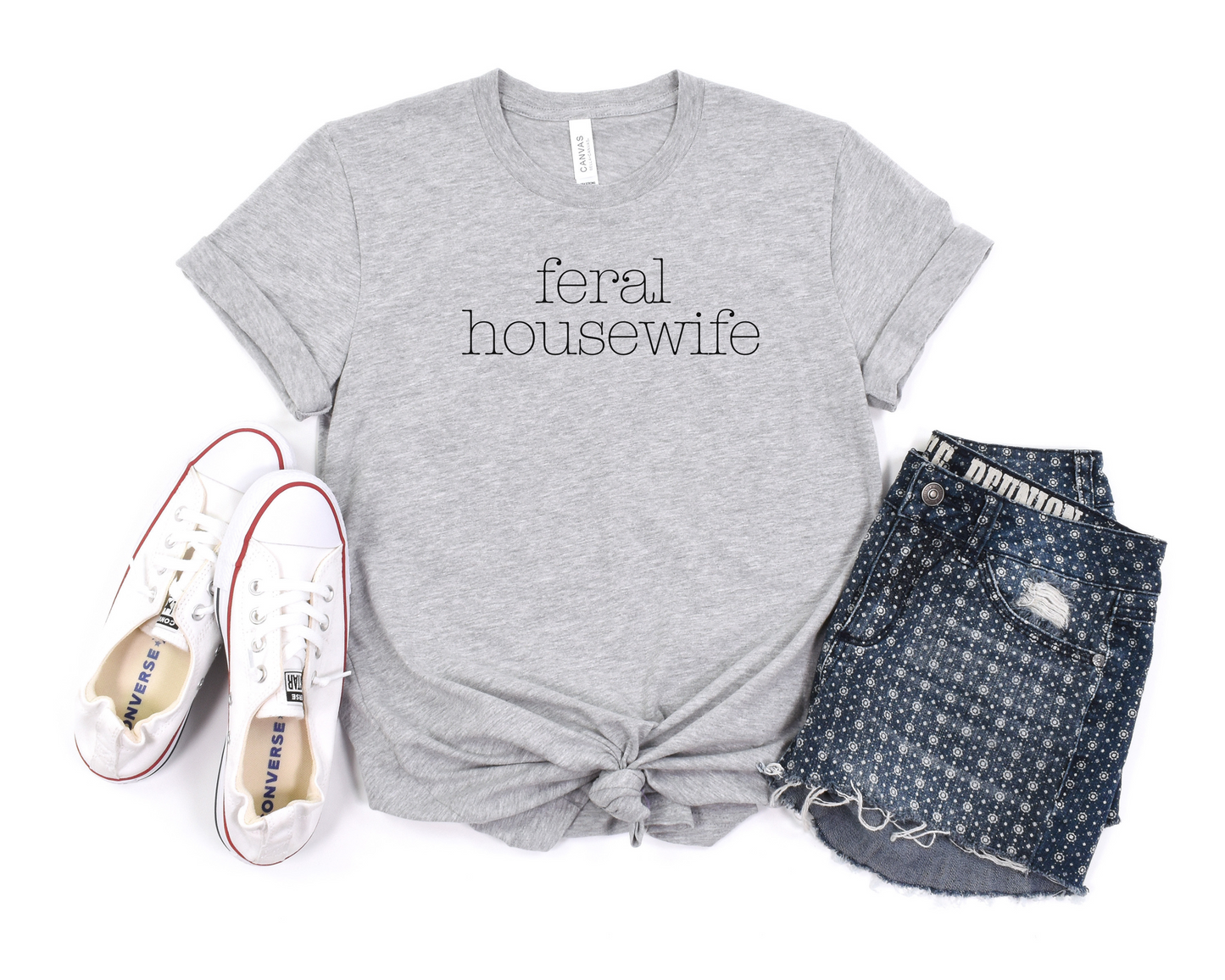 Typewriter Font Feral Housewife Tee | CoolHousewifeApparel